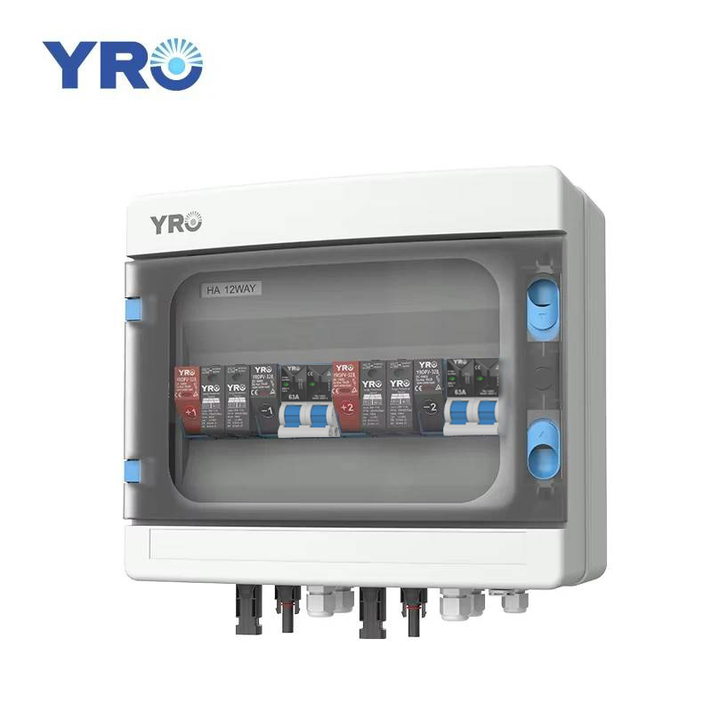 Lightning Protection 2 String PV Box for Solar System DC500V | YRO