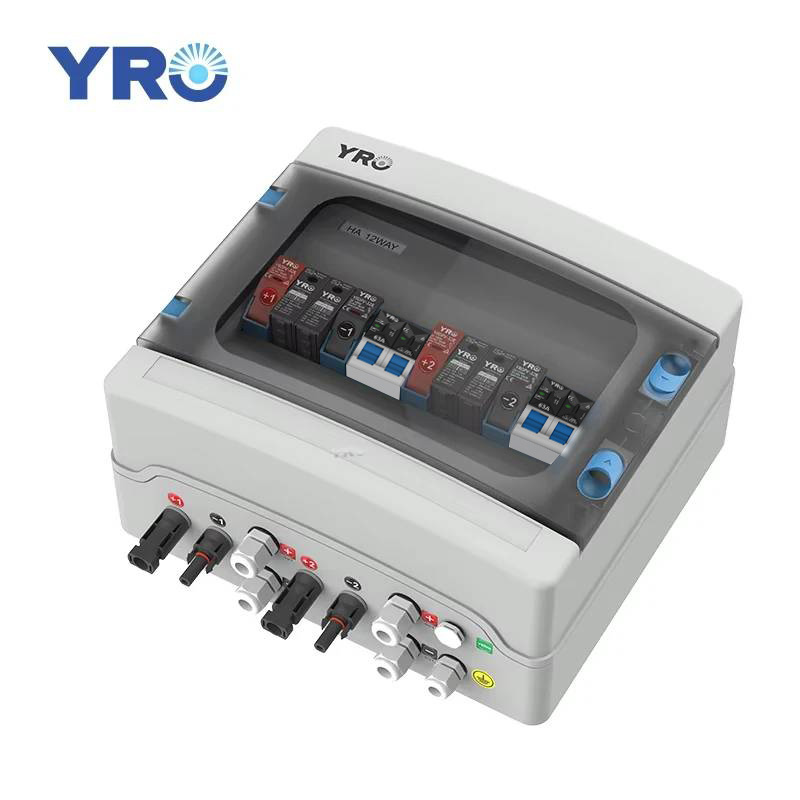 Lightning Protection 2 String PV Box for Solar System DC500V | YRO