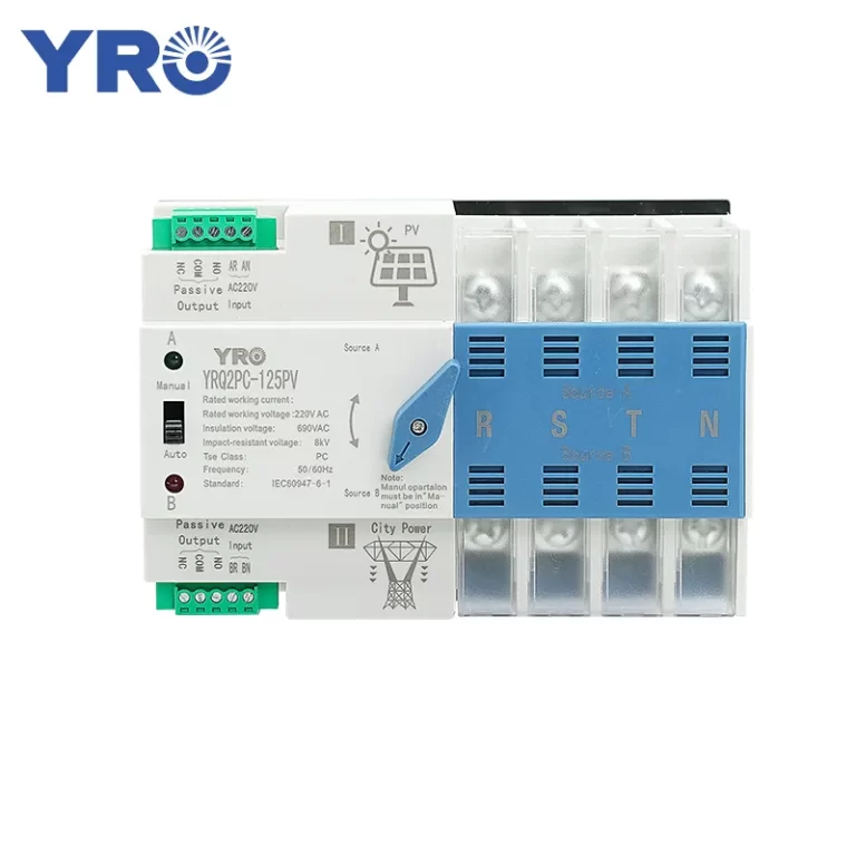 YRO PV Automatic Transfer Switch for Inverter and Grid Fast 30ms (1)